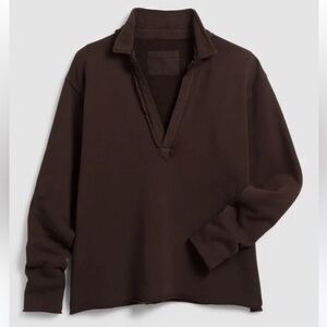 Frank & Eileen Patrick Henley Triple Fleece Popover in Irish Chocolate